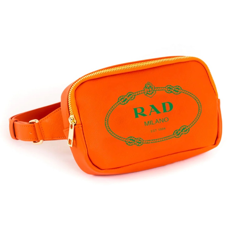 RAD Orange Vegan Leather Fanny Pack